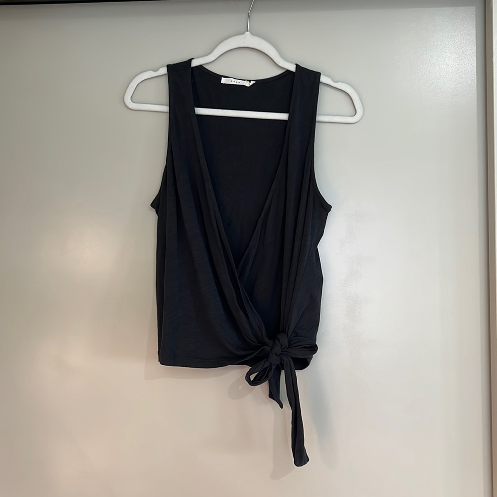lush front Cross tie shirt